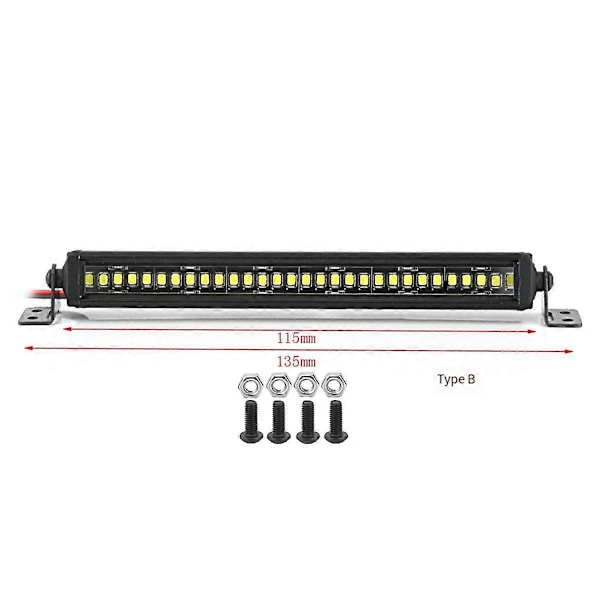 CASA RC-auton kattovalo 24 36 LED-valopalkki 1/10 RC Crawler Axial SCX10 90046/47 SCX24 Wrangler D90 TR -malleille