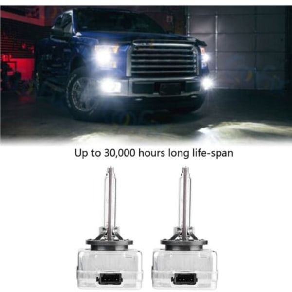 2 stk. D1S 6000K 35W bil xenonlampe frontlyspærer erstatning.ca