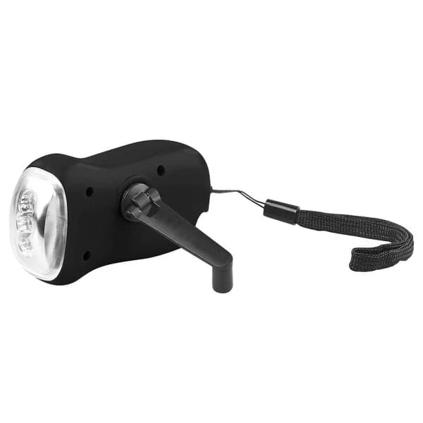 2-i-1 hånddrevet solcellelampe multifunksjonell