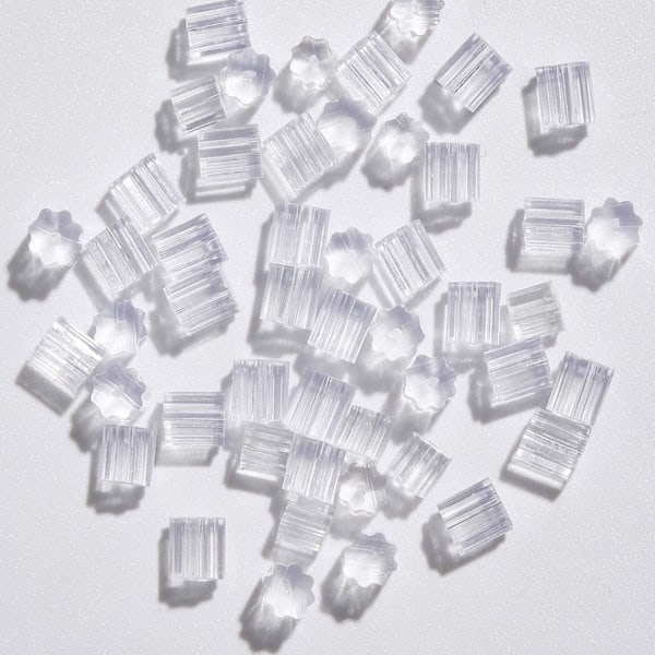 Silikonøredobber, 200 stk myke ørepropper, transparente øredobber