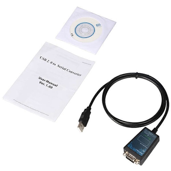 CASA IOCREST USB 2.0 till Seriell -232 DB9 9Pin Adapter Konverter Kabel Chipset Längd 1M USB TILL RS232 SUPP
