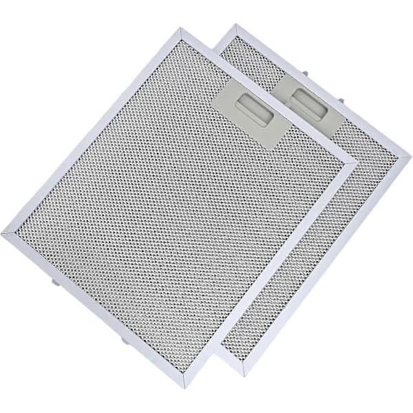 2 x Filter, 2 x Fedtfilter i aluminiumnet, emhættefilter, udskiftning, 300 x 250 mm