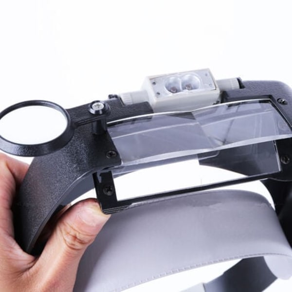 Huvudbandslupp för urmakare, handsfree lupp med ljus, hjälmlupp med LED-ljus, för urmakare, juvelerare, läsning.ca
