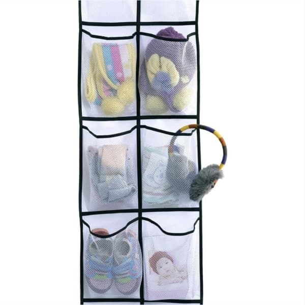 Smal Över Dörren Hängande Skoförvaring, Vit, 2-pack