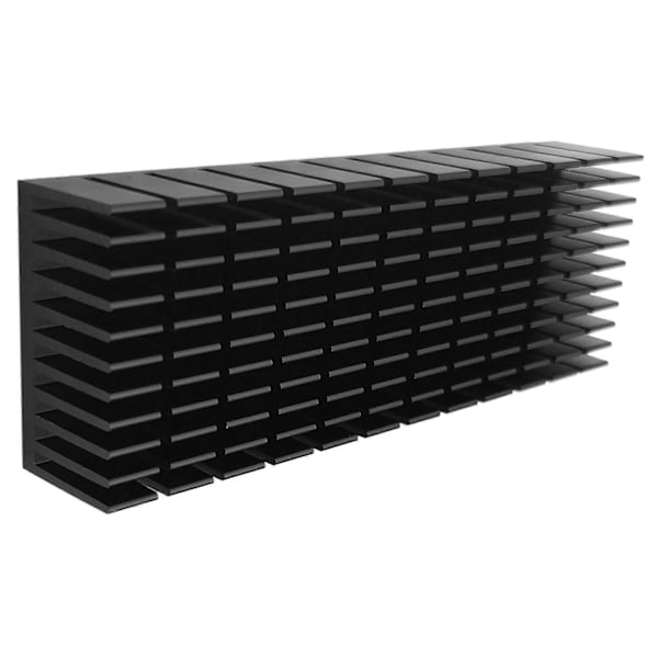 CASA 2 stk. 40mm Køleplade Kit 120mm x 40mm x 20mm, Køler Aluminium Køleplade til Køling af LED Peltier Termoelement