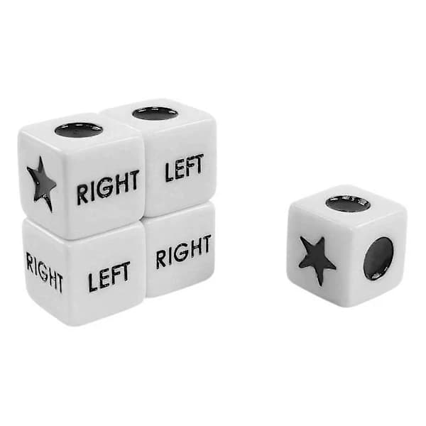 Standard 16 mm 6-sidet Akryl Terningesæt med 5