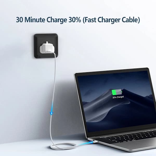 iPhone 15 Ladekabel 20W, 2-pak 1M Apple USB C til USB C Hurtigopladningskabel