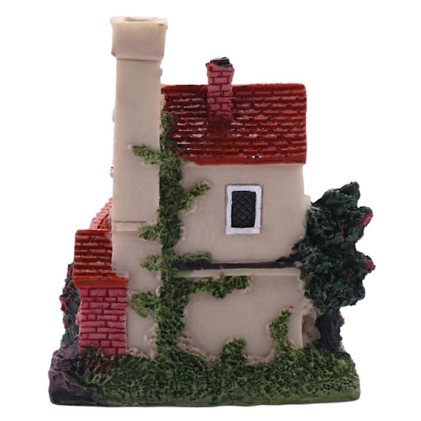 CASA 4X Sød Mini Resin Hus Miniature Hus Eventyrhave Landskab Hjemmehave Dekoration Resin Håndværk