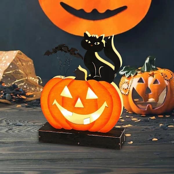Græskarpynt til Halloweenfestdekoration