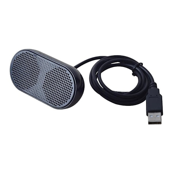 USB Mini Högtalare Datorhögtalare Drivna Stereo Multimedia Högtalare för Laptop PC (Svart)