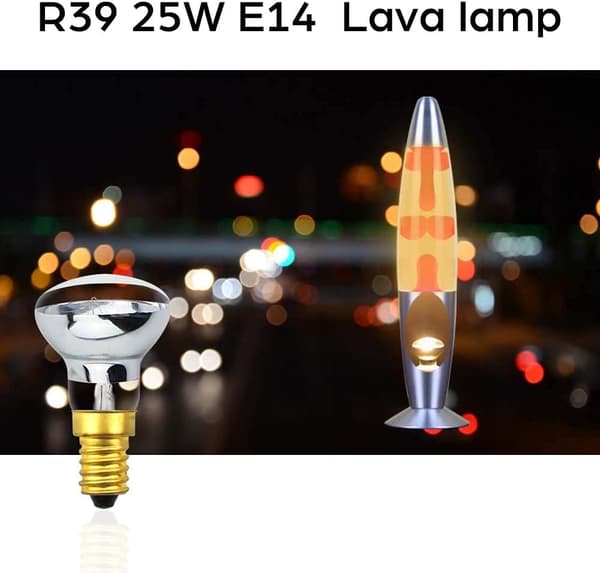 2-pak R39 E14 Reflekterende Pære Spotlight Dæmpbar Lavalampe 25W S