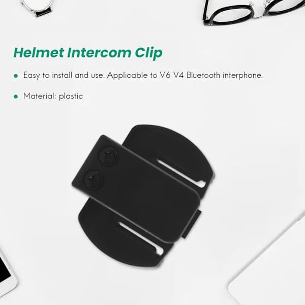 2 kpl Vnetphone V6 V4 V2-500C Intercom Lisätarvikkeet, Kypärä Intercom Clip Kiinnitysteline, Moottoripyörä