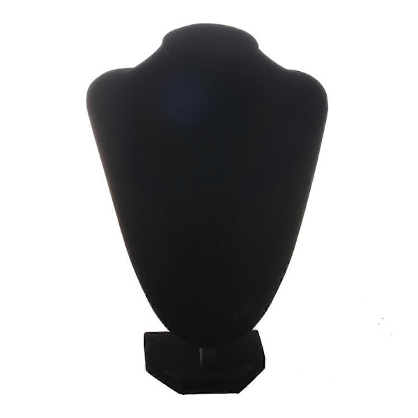 CASA Shop Mannequin Buste Smykker Halskæde Vedhæng Ørering Display Stand Holder sort-XL