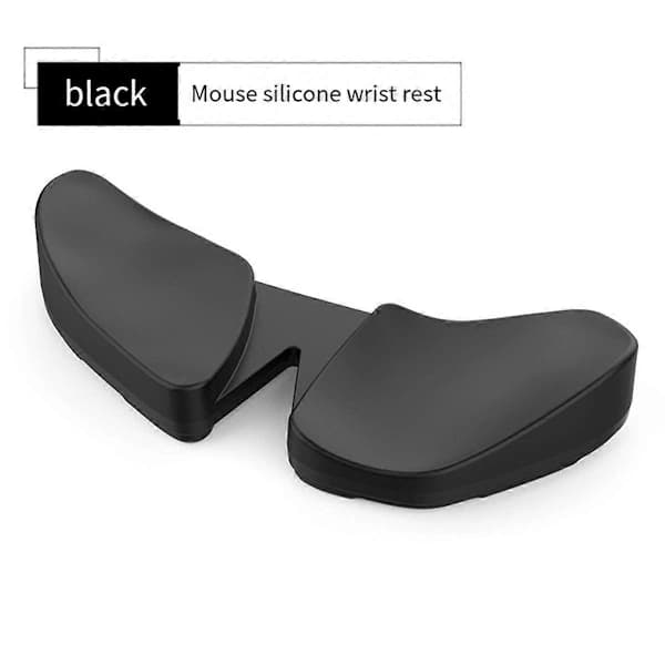 {ca}Ergonomisk museunderstøttelse, glidende håndledspude, der bevæger sig med musen, til kontor, spil, sort
