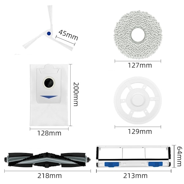 Spare Parts for Ecovacs X2 Omni Robot Vacuum Cleaner