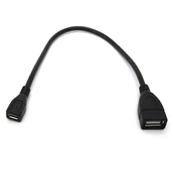 Micro USB Hun til USB 2.0 Hun Dataoverførselsadapterkabel til Telefoner