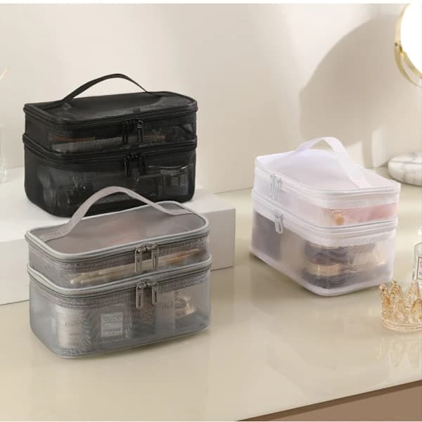 Makeuptaske Rejsetaske Kosmetikpung HVID