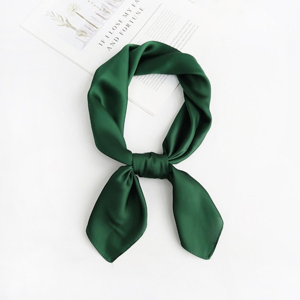 Grön dam silkesscarf, siden, lätt (JS)