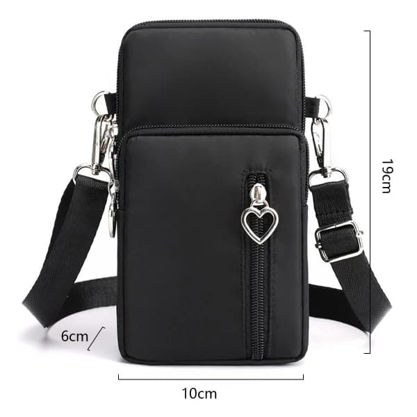 Liten crossbody-plånbokstelefonväska för damer[ca]