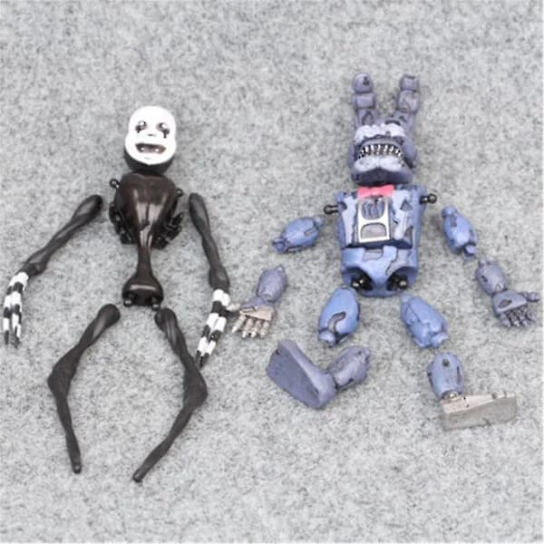 6-pack Fnaf Five Nights At Freddy Spelfigurer Leksaker Skrivbordsdekorationer Samlarobjekt Dockor Barnpresent