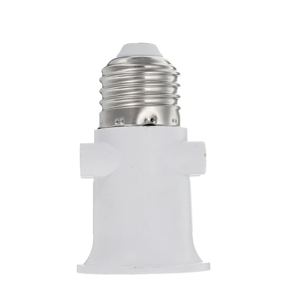 2-pak E27 til lampeholder adapteromformer, AC 100-240V 4A