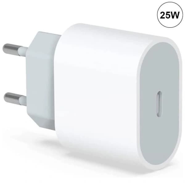 25W USB-C Oplader & 20W Kabel 1M til  16 Pro Max - Hvid Hvid