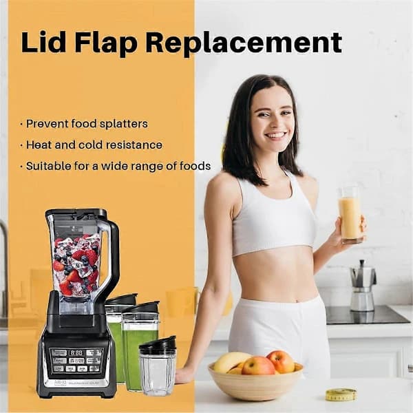 2 stk. Erstatningslåg til Blender til Ninja, Tudbeskyttelse Blender Topdele til Ninja Låsende Låg 72oz Pi