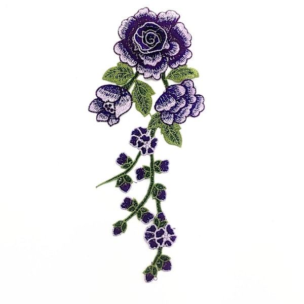 Dww Broderi Stryk-på-Lappar, 8 st Rosor Blommor Stryk-på-Lappar för Hantverk, Sömnad, Kläder och Andra Vävda Tyger