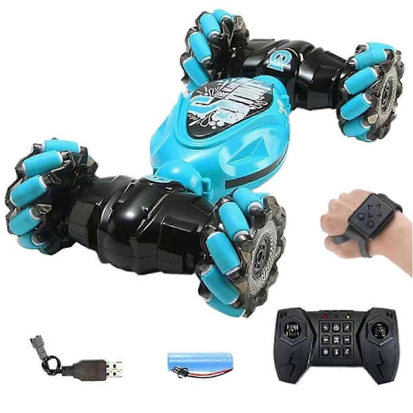 RC-auto, eleohjattava RC-stunttiauto sininen