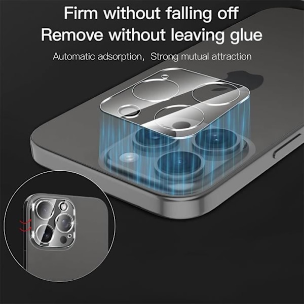2 skärmskydd i härdat glas och 2 bakre kameralinsskydd för iPhone 16 Transparent