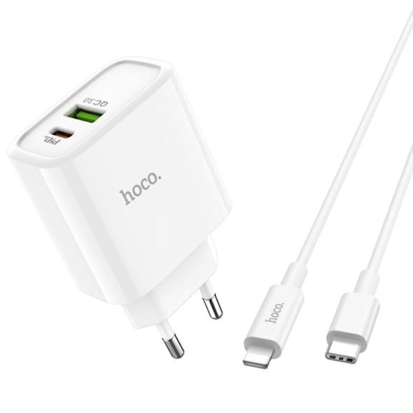 CASA 18W Supersnabbladdare kompatibel med iPhone Type C till Lightning