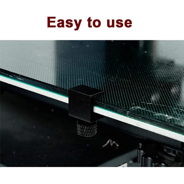 4 stk justerbare 3D-skriverglassklemmer for End 3 Pro