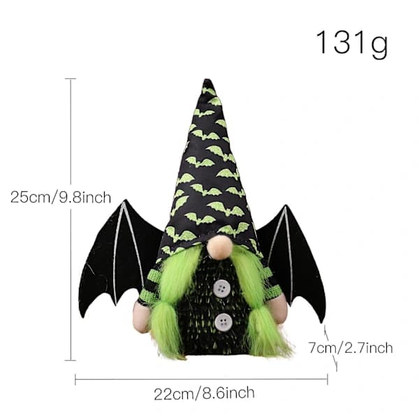 Halloween-kasvottomat tontut pehmokoristeet