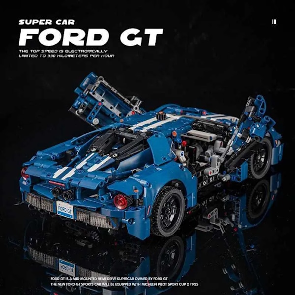 2024 Teknisk Forded GT Speed Sportsbil Byggesæt Model MOC Racerbil Samle Legetøj Klodser til Børn Voksne Gaver W250115.Ca