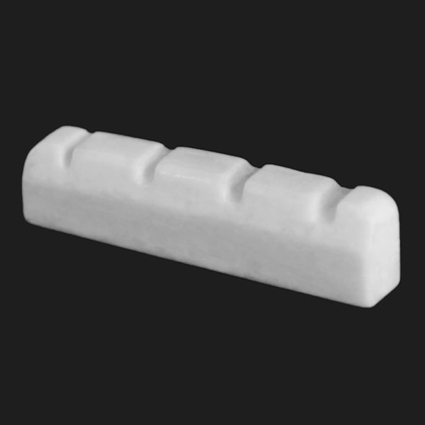 Sadel för 4-strängs bas (38 x 6 mm, Oblekt)