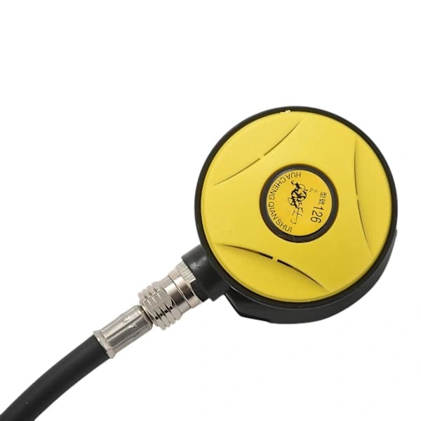 [CA] Scuba Diving Snorkel Tube Snorkelutrustning Tryckreducer Dykregulator Vatten Under Seconda gul