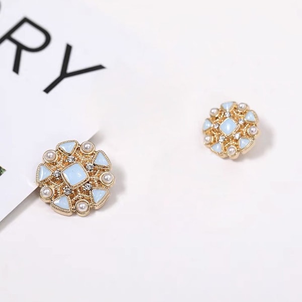 10 stk Perle Klædningsknapper Skjorteknapper HVID 18MM10ST 10ST hvid white 18MM10pcs-10pcs