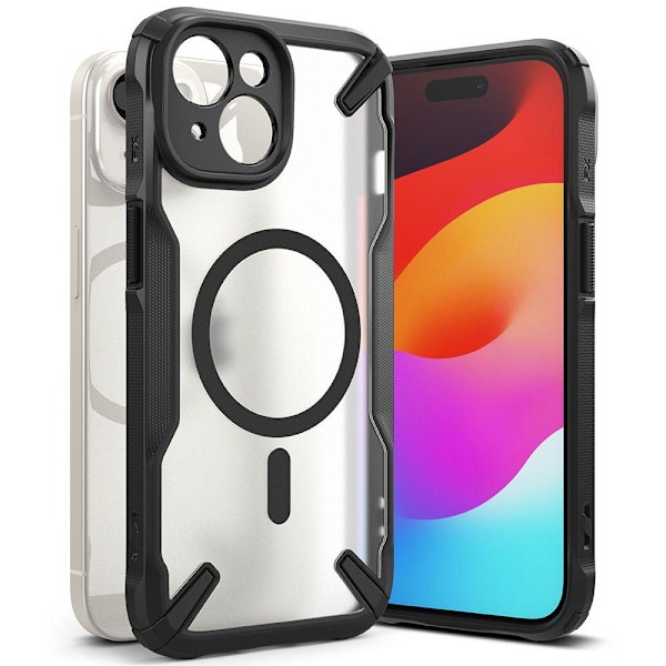 Ringke iPhone 15 Plus Deksel MagSafe Fusion X Matt Svart