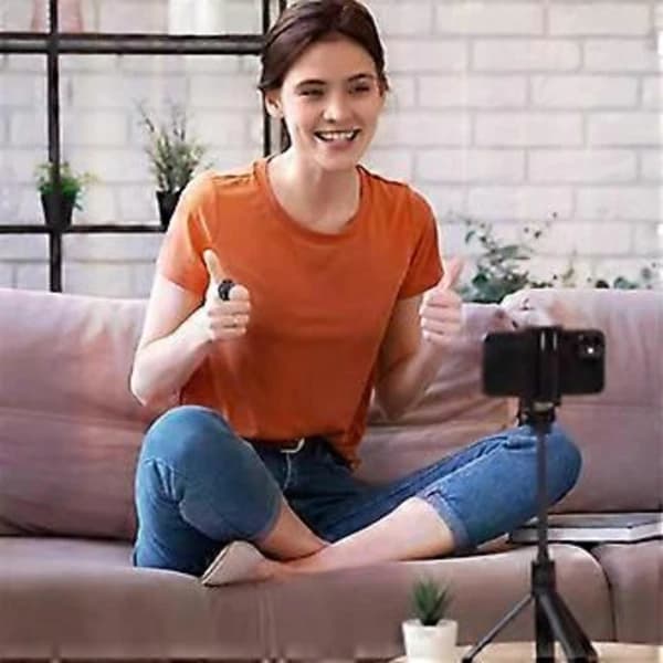 Mini Trådløs Bluetooth-fjernkontroll for telefoner med selfie-funksjon