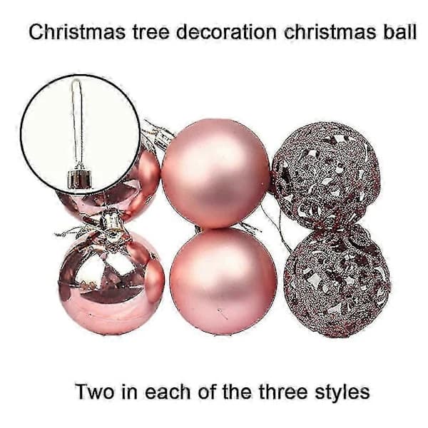 Glasdekoration Träd Ornament Boll Set (6-pack)