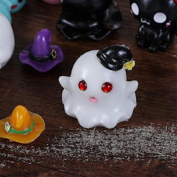 Mini Halloween-pynt 1 stk Søt Spøkelsesfigur
