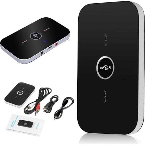 2-i-1 Bluetooth-sender og -mottaker Trådløs lydsender