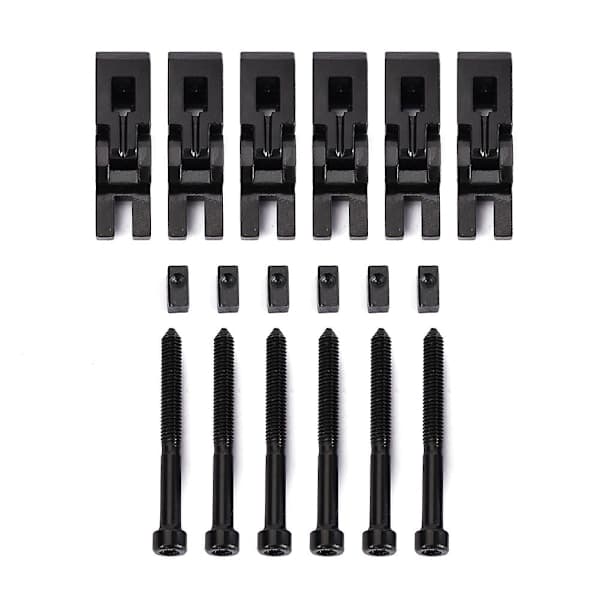 6 stk Dobbel Låsing System Ros Gitar Tremolo Bro Blå
