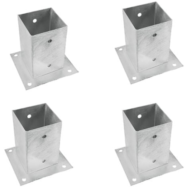 DPZO Stolpfästen 4 st Galvaniserad metall 101 mm.ca