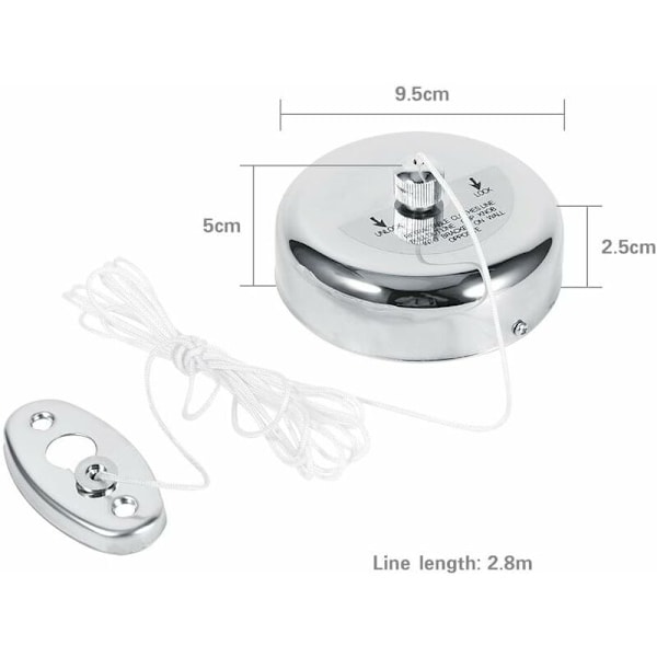 Innfellbar klesstativ, enkel klesstativ for utendørs vask, tørketrommel, rustfritt stål, snorlengde 2,8 m/110 tommer, sterk nok til å holde 22 pund