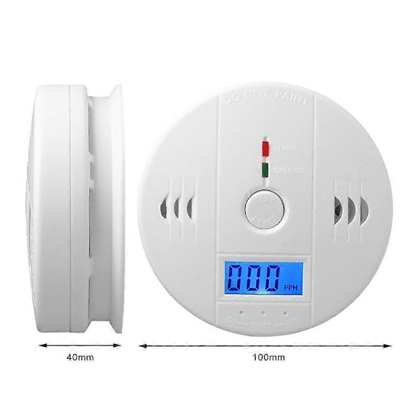 CASA Rökdetektor och Kolmonoxidvarnare med LCD-display
