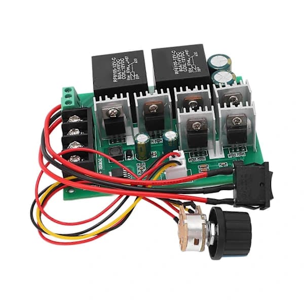 DC Motor Kontroller Børst Hastighetskontroll Justerbar CW CCW Bryter Stor Vridning 40A 10‑50V