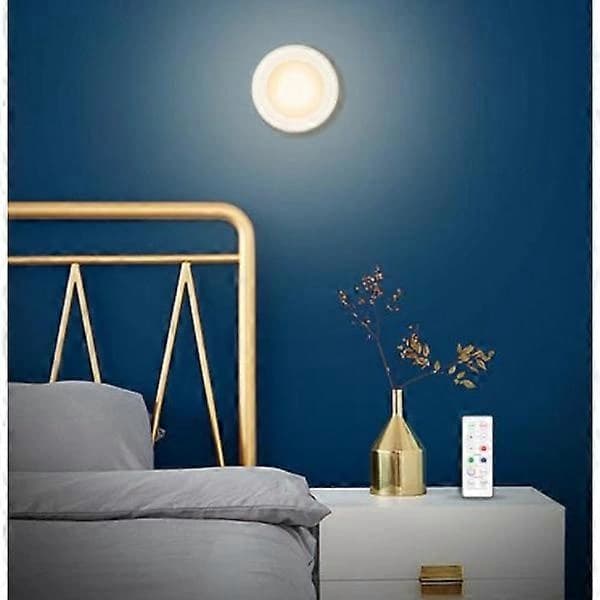 Moderna LED-spotlights 6-pack med fjärrkontroll