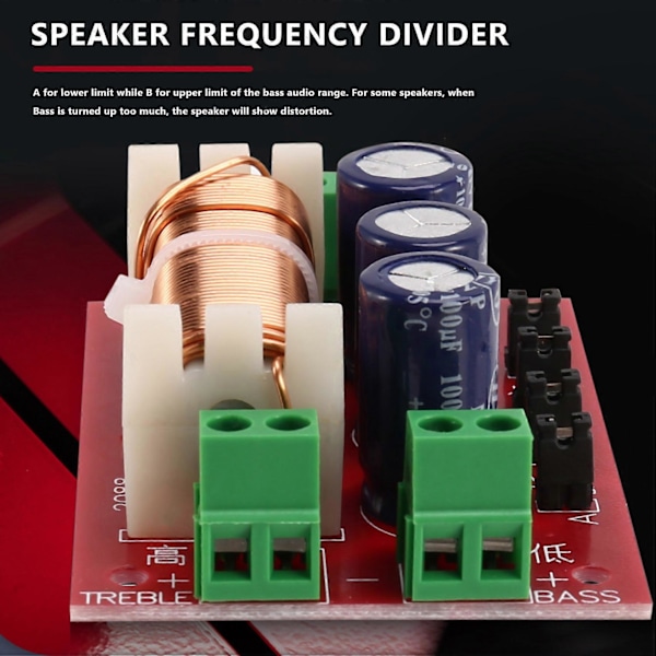 CASA YLY-2088 Audio Frekvensdeler 400W Justerbar 2-vejs Delefilter Fuld Range Diskant Frekvens