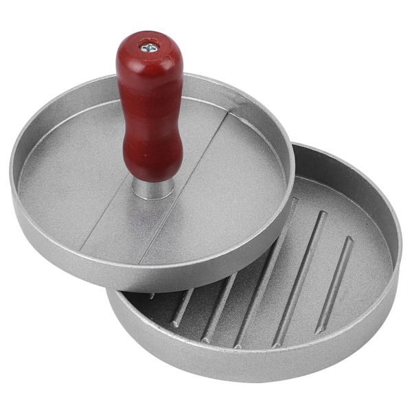 Rund Aluminiumlegerings Non-Stick Hamburger Kødpresserform